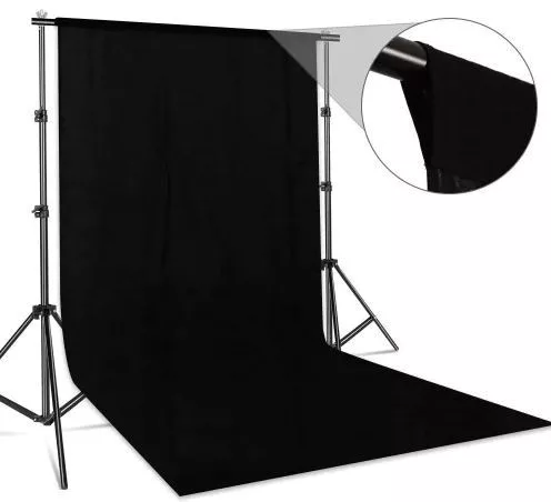 Hakutatz fekete studio háttér 3m*1,5m