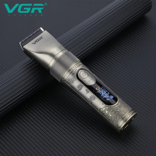 VGR V-659 Professzionális Hajvágó – Kerámia és porfém ötvözetű pengével, Zoom Wheel állítás, IPX7 vízálló, 6500–7500 RPM, 300 perc üzemidő