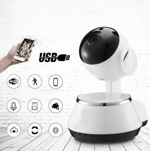 Wifi IP 720P biztonsági kamera hangszoróval és mikrofonnal