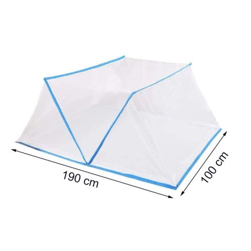 Összecsukható szúnyogháló sátor ágyakhoz – Szúnyogcsípés elleni védelem, 190x100 cm