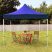 Összecsukható kerti pavilon 3*3 méteres sátor kék