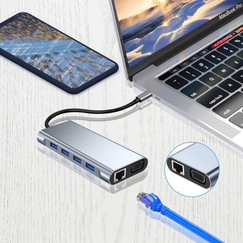 USB Type-C HUB 11 portos átalakító