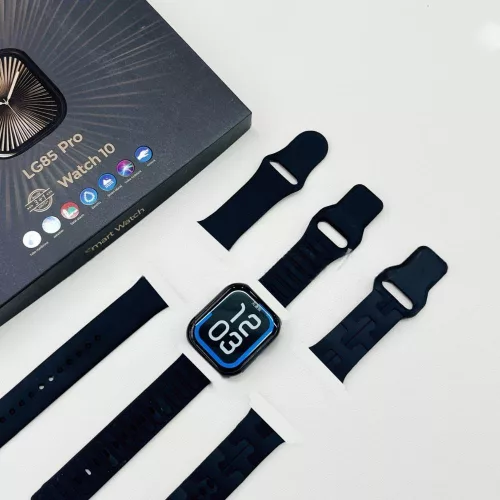 LG85 PRO Okosóra, fekete - 3 szilikon szíjjal