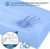 CoolCloud memóriahabos nyakpárna – Jégselyem huzattal, ergonomikus hullámforma - 50*30*7cm