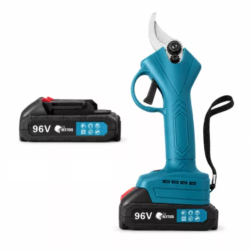 Rextool metszőolló, 2×96V akkumulátorral