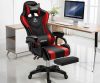Likeregal 920 gamer szék lábtartóval piros masszázs funkcióval