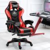 Likeregal 920 gamer szék lábtartóval piros masszázs funkcióval