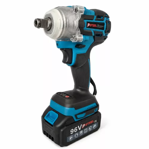 PSteel Pro ütvecsavarozó 2×96V akkumulátorral