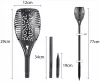 Napelemes Lámpa fáklya LED lámpa 78 cm beszúrható kerti oszlop