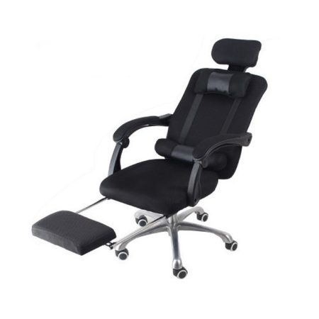 Elnöki forgószék lábtartóval , fekete - Kényelem és komfort,ergonomikus kialakítás!