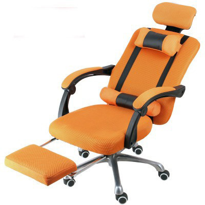 Elnöki forgószék lábtartóval , Narancs szín-Kényelem és komfort,ergonomikus kialakítás!