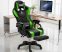 Likeregal 920 masszázs gamer szék lábtartóval zöld