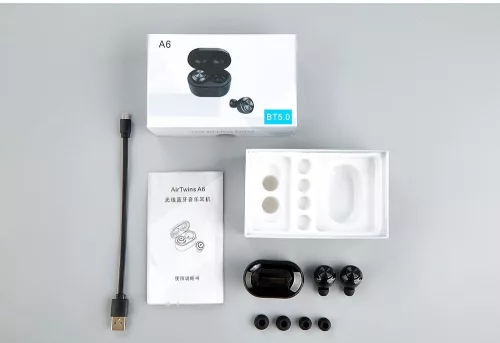 Ultra A6  vezetéknélküli fülhallgató - beépített powerbank, mikrofon