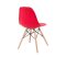 4 db modern szék konyha, nappali, étkező vagy kültéri használathoz-piros