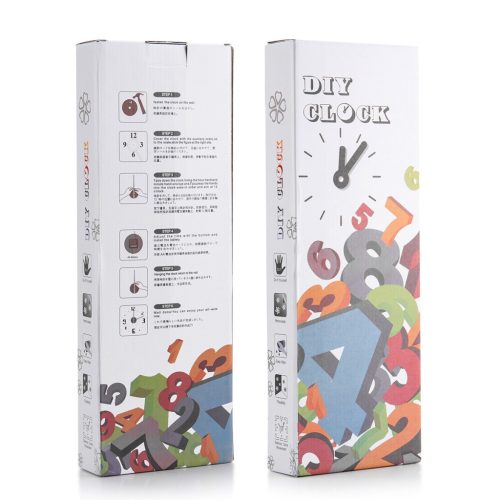 Nagyméretű DIY Modern Halk Falióra – 3D Öntapadós Arab Számos, Arany Színben (90 cm – 1,8 m, szabadon állítható méret)