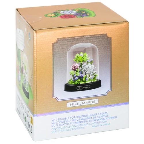 Balody Mini Blocks – Jázmin Virágcsokor Üvegbúrában (385 db-os készlet)