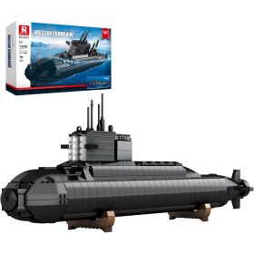   Reobrix Katonai Nukleáris Tengeralattjáró Építőkészlet(1498 Darab, LED világítással)