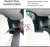 2 db Hátsó Biztonsági Öv Vezető (Carbon Seat Belt Guide) – Tesla Model Y 2021–2023
