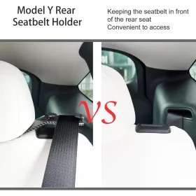   2 db Hátsó Biztonsági Öv Vezető (Carbon Seat Belt Guide) – Tesla Model Y 2021–2023