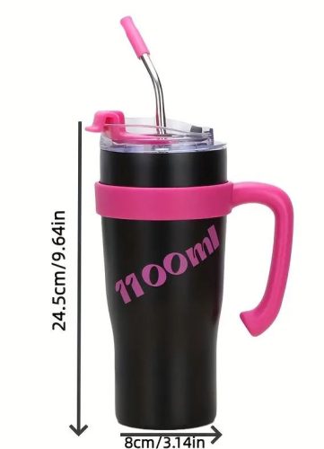 Rózsaszín Rozsdamentes Acél Kulacs (CY-069) 1100 ml 