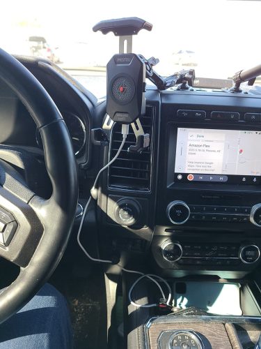 iMESTOU lopásbiztos motoros telefontartó – alumínium, 1" golyós rögzítéssel