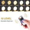 AIBOO Dimmelhető LED szekrényvilágítás – Hideg fehér + RGB, távirányítóval (6 db ultralapos lámpa)
