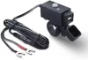 iMESTOU Motoros USB Töltő – 5V 2.1A, vízálló, dupla USB, kapcsolóval és biztosítékkal (12V/24V)