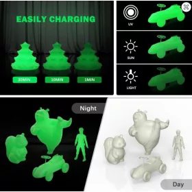    ERYONE Luminous PLA zöld Nyomtató Filament – 1,75 mm, ±0,03 mm Pontosság, 1 kg