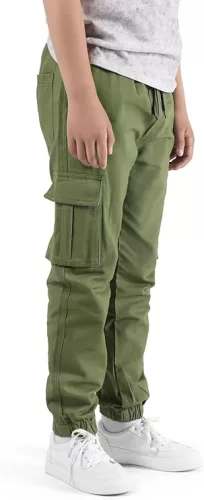 NATUST unisex cargo nadrág – pamut szabadidőnadrág gumis derékkal - (170–176 cm)