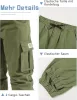 NATUST unisex cargo nadrág – pamut szabadidőnadrág gumis derékkal - (170–176 cm)