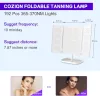 Cozion 24W Hordozható Barnító Lámpa 192 LED-del – Otthoni Arc- és Testbarnításhoz