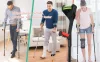  ELorgzem Összecsukható Alkartámaszos Mankó Szett – 1 db, Állítható Magasságú, Ergonomikus Kialakítás,Szürke markolat