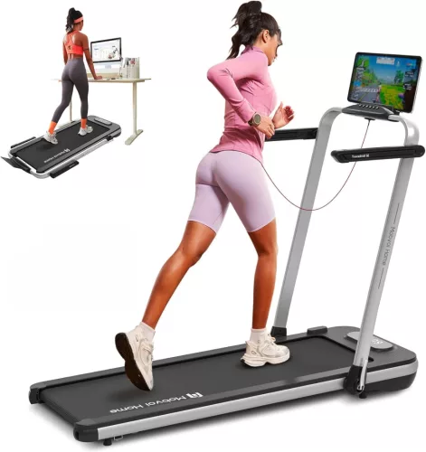 Mobvoi Home Treadmill SE 3 az 1-ben összecsukható futópad – 12 km/h, 2,5 LE, Bluetooth, TicSports alkalmazás
