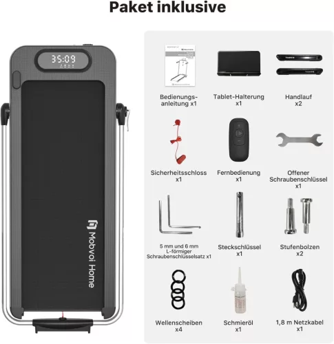 Mobvoi Home Treadmill SE 3 az 1-ben összecsukható futópad – 12 km/h, 2,5 LE, Bluetooth, TicSports alkalmazás