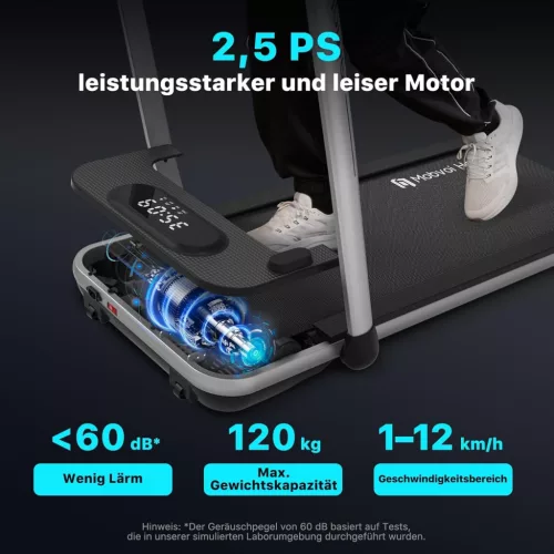 Mobvoi Home Treadmill SE 3 az 1-ben összecsukható futópad – 12 km/h, 2,5 LE, Bluetooth, TicSports alkalmazás