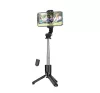 Hoco K17 Figure selfie bot és tripod Bluetooth távirányítóval – fekete, 600 mm