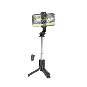   Hoco K17 Figure selfie bot és tripod Bluetooth távirányítóval – fekete, 600 mm