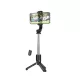 Hoco K17 Figure selfie bot és tripod Bluetooth távirányítóval – fekete, 600 mm