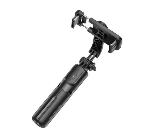 Hoco K17 Figure selfie bot és tripod Bluetooth távirányítóval – fekete, 600 mm