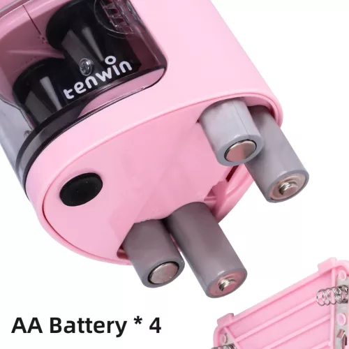 Tihoo Tenwin kétlyukú elektromos ceruzahegyező, rózsaszín