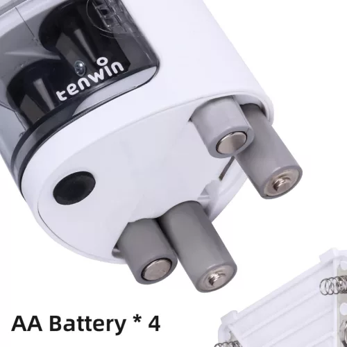 Tihoo Tenwin kétlyukú elektromos ceruzahegyező, ezüst-fehér