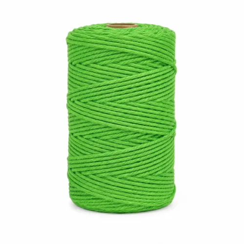 Forbell zöld makraméfonal kreatív kézműves munkákhoz, 2 mm × 300 m