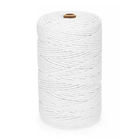   Forbell fehér makraméfonal kreatív kézműves munkákhoz, 2 mm × 300 m