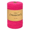 Forbell pink makraméfonal kreatív kézműves munkákhoz, 2 mm × 300 m