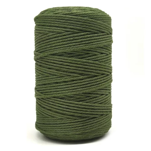 Forbell khaki makraméfonal kreatív kézműves munkákhoz, 2 mm × 300 m