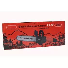 Láncfűrész adapter sarokcsiszolóhoz, 11,5 colos, piros