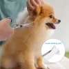 Professzionális állatkozmetikai olló, rozsdamentes acél, 17 cm, ívelt, kistestű kutyáknak és macskáknak