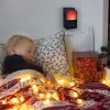 Flame Heather Látványos elektromos hősugárzó
