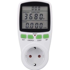 Kijelzős Fogyasztás mérős okos konnektor V3