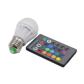 RGB led villanykörte távirányítóval